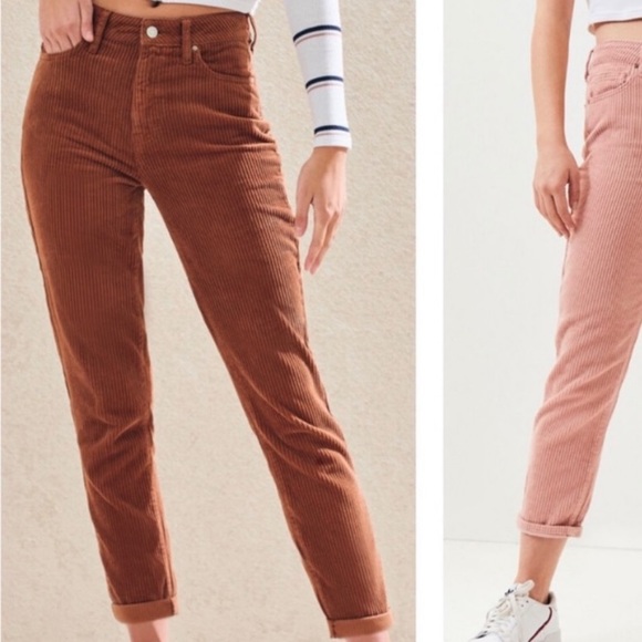 Pacsun rust brown corduroy mom jeans - Picture 2 of 4